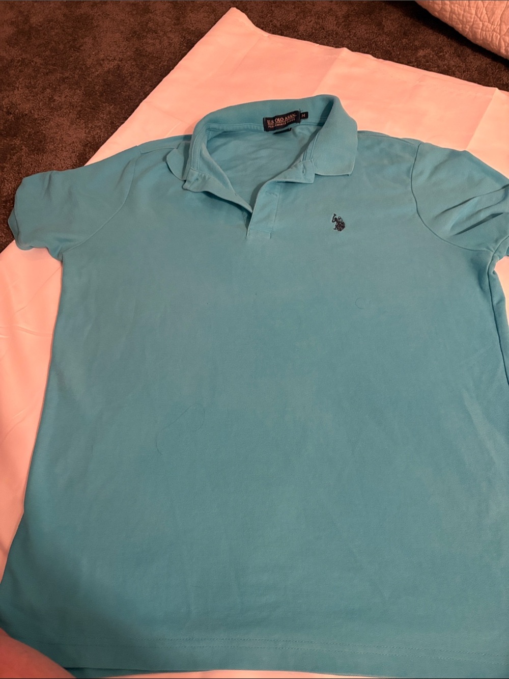 U.S. Polo Assn. Men’s Aqua Blue Polo Shirt